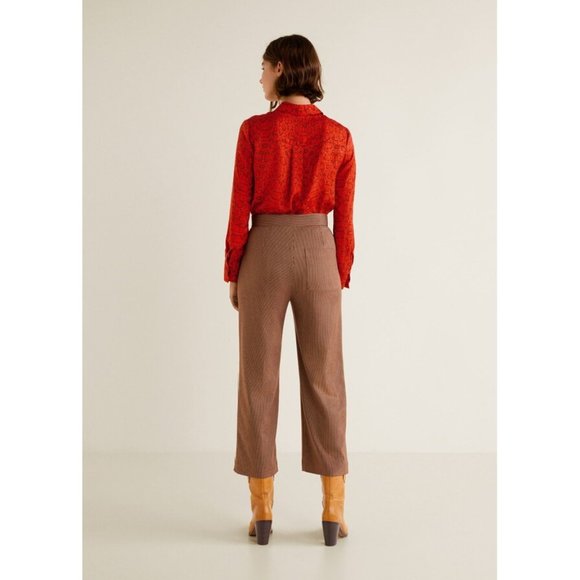 Mango Straight Checked Plaid Pants - Picture 3 of 11